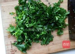 芹菜叶鸡蛋饼的做法图解2