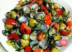 紫苏炒沙蚬的做法图解19