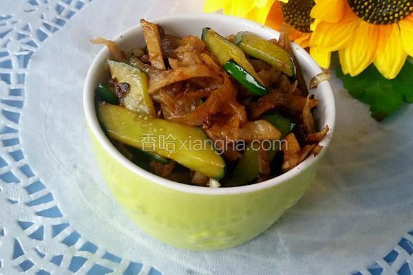 黄瓜片炒饼