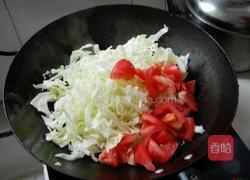 番茄鸡蛋炒包菜的做法图解3
