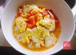 娃娃菜蕃茄炒鸡蛋的做法图解9