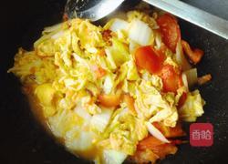 娃娃菜蕃茄炒鸡蛋的做法图解8