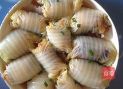 糖醋鲜虾白菜卷的做法图解5