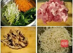 什锦炒乌冬面的做法图解1