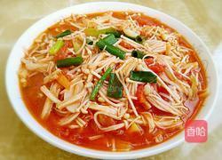 西红柿炒金针菇的做法图解12