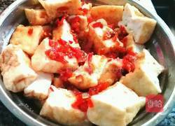 剁椒蒸山水豆腐的做法图解4