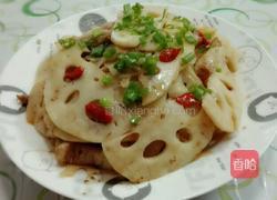 莲藕炒肉的做法图解6