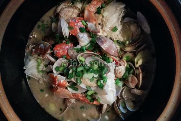 海蟹蛤蜊杂煲