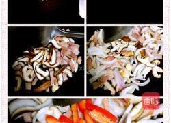 香菇培根炒时蔬的做法图解3