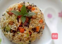叉烧木耳炒饭的做法图解11