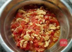 Illustration of how to make tomato and egg noodles 8