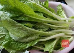 香菇炒小白菜的做法图解2