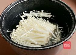 蒜蓉肉末金针菇的做法图解3