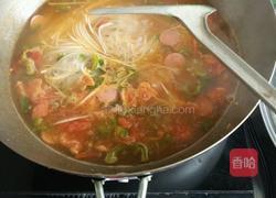 尖椒西红柿汤面的做法图解8