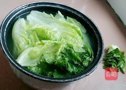 蒜蓉肉未生菜的做法图解2