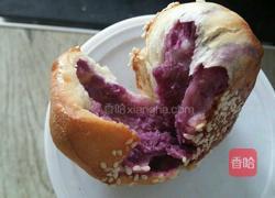 花样紫薯面包的做法图解8