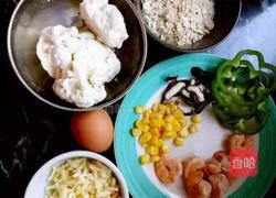 低卡花菜鲜虾披萨的做法图解4