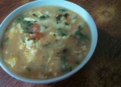 西红柿鸡蛋疙瘩汤