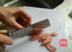火腿肠炒青瓜的做法图解2