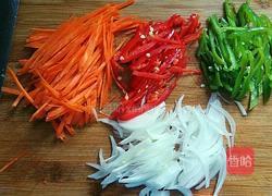 三丝炒意面的做法图解4