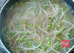 豆芽肉片汤的做法图解4