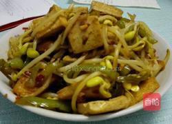 豆芽炒豆腐的做法图解8
