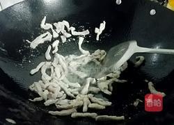 双椒瘦肉炒茭白的做法图解4