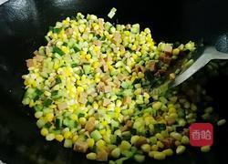 玉米火腿炒青瓜的做法图解8