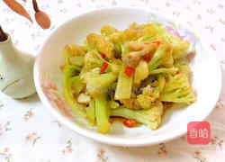 肉片炒菜花的做法图解5