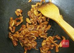 西芹炒肉的做法图解4
