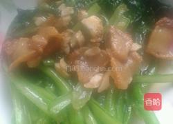 菜心炒肉的做法图解7