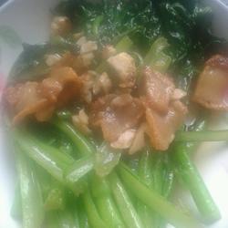 菜心炒肉的做法[图]