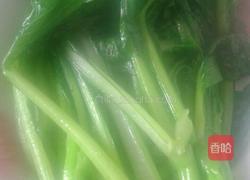 菜心炒肉的做法图解3