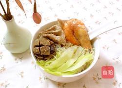 鲜虾汤面的做法图解7