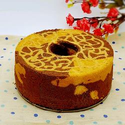 長頸鹿紋戚風蛋糕的做法[图]