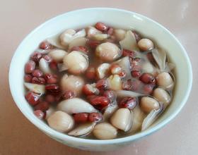 莲子百合花生红豆糖水[图]