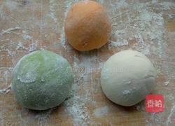 彩色麻食的做法图解1