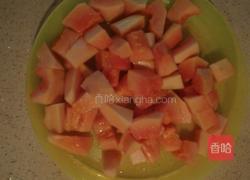 木瓜西米露的做法图解2