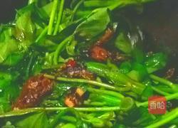 豆豉鲮鱼炒空心菜的做法图解4