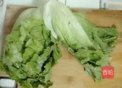 肉末生菜的做法图解1