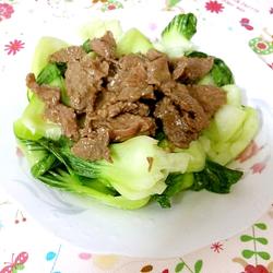 菜心炒牛肉的做法[图]