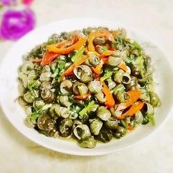 紫苏炒石螺的做法[图]