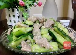 手拍黄瓜炒肉片的做法图解7