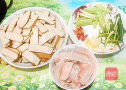 花肉炒香干的做法图解3