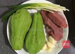 佛手瓜炒肉丝的做法图解1