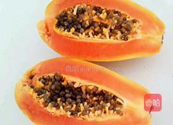 木瓜炖奶的做法图解1