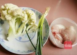 花菜肉片的做法图解1