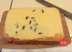 白葡萄果干淡奶油三文蛋糕便当的做法图解1