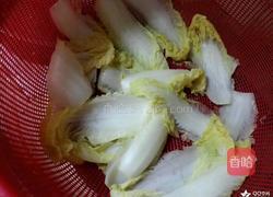 娃娃菜卷肉的做法图解2