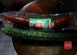 青瓜火腿片的做法图解1